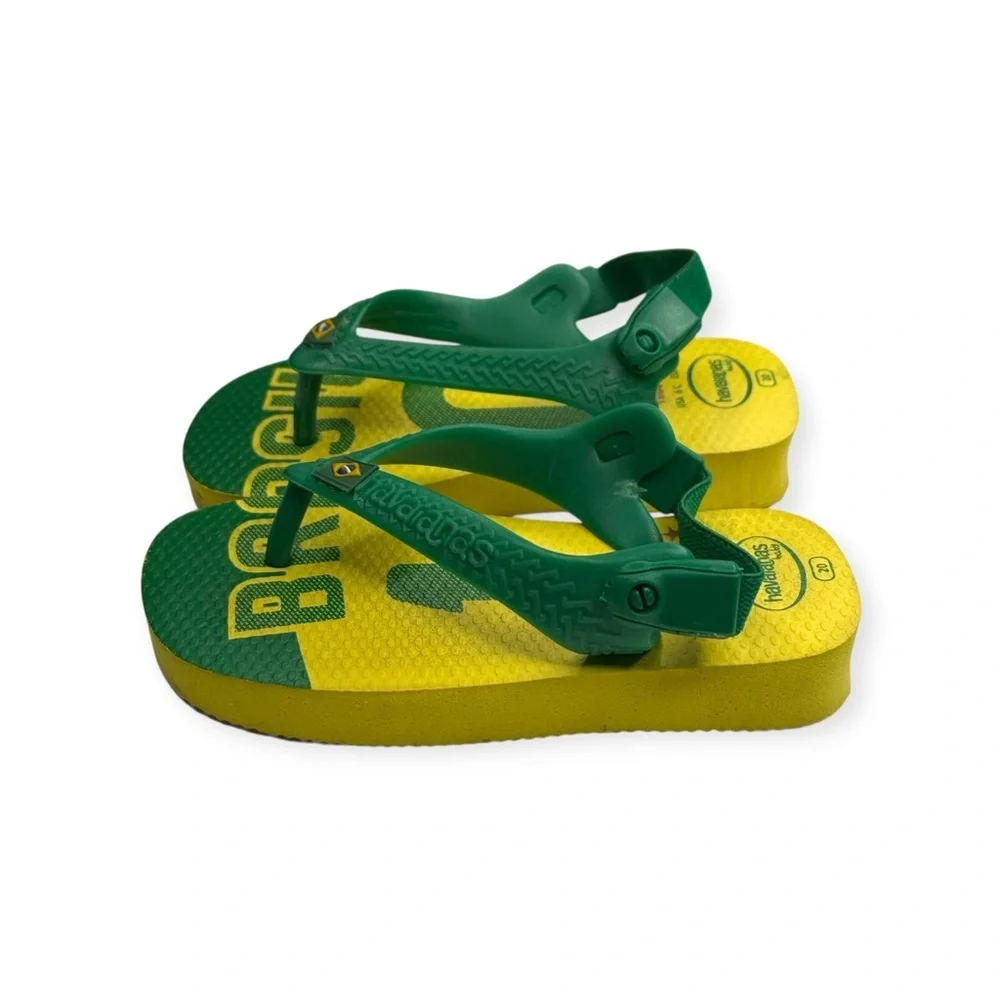 new Havaianas ✪ Ltd Ed FIFA World Cup Walker Sandal ✪ Brazil Yellow Green ✪ 6